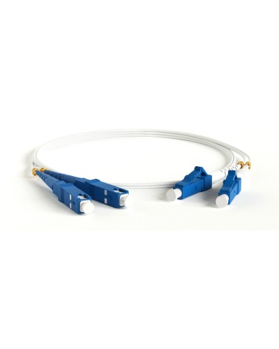 FC-D2-9A1-LC/UR-SC/UR-H-3M-LSZH-WH. Патч-корд волоконно-оптический LC-SC. Hyperline в Хабаровске