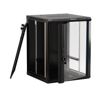 TWB-0445-GP-RAL9004. Шкаф телекоммуникационный 19 настенный 4U. Hyperline