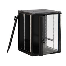 TWB-0445-GP-RAL9004. Шкаф телекоммуникационный 19 настенный 4U. Hyperline