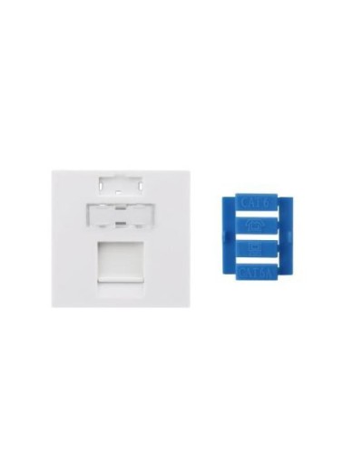 SIP3-1K-M45-45. Вставка 45x45 для 1 модуля Keystone Jack, со шторкой. Hyperline в Хабаровске