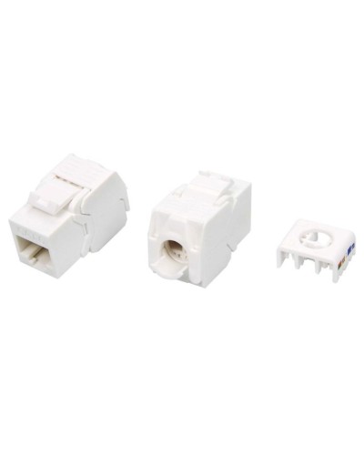 KJ8-8P8C-C6-180-TLS-WH. Вставка Keystone Jack RJ-45. Hyperline в Хабаровске