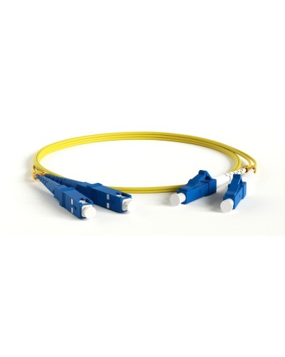 FC-D2-9-LC/UR-SC/UR-H-1.5M-LSZH-YL. Патч-корд волоконно-оптический одномодовый. Hyperline в Хабаровске
