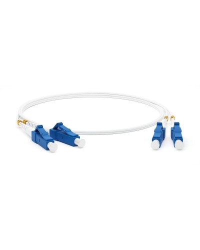 FC-D2-9A1-LC/UR-LC/UR-H-2M-LSZH-WH. Патч-корд волоконно-оптический одномодовый. Hyperline в Хабаровске