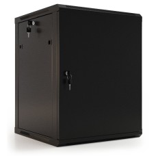 TWB-1245-SR-RAL9004. Шкаф телекоммуникационный 19 настенный 12U. Hyperline