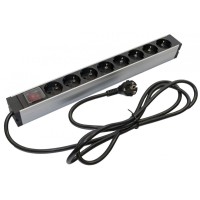SHZ19-8SH-S-2.5EU. Блок розеток 19. Hyperline