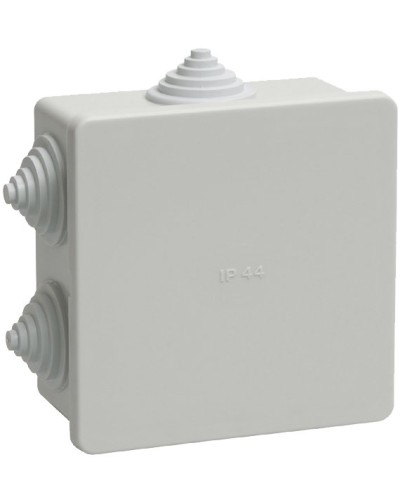 Коробка распаячная КМ41235 85х85х40 открытой проводки IP44 6 гермовводов серая (UKO11-085-085-040-K41-44). Коробка распаячная безгалогенная (HF). IEK в Хабаровске