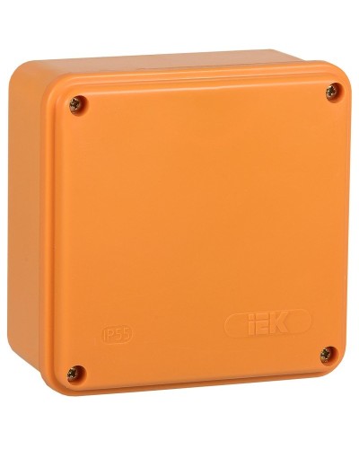 Коробка распаячная огнестойкая ПС 100х100х50 6P 6мм² IP44 гладкие стенки (UKF20-100-100-050-6-6-09). Коробка распаячная огнестойкая безгалогенная (HF). IEK в Хабаровске