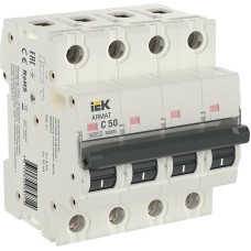 M06N 4P C 50А 6кА ARMAT (AR-M06N-4-C050). Автоматический выключатель. IEK