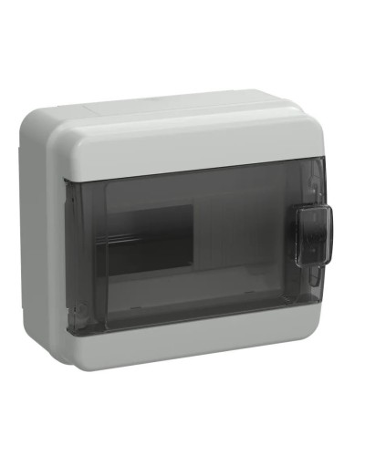Корпус пластиковый КМПн-8 IP65 TEKFOR (TF5-KP72-N-08-65-K03-K02). Корпус модульный пластиковый черная прозрачная дверь. IEK в Хабаровске