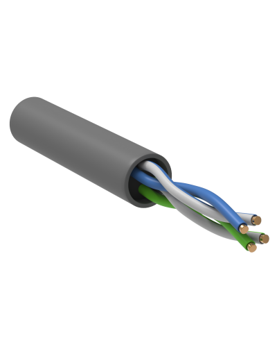 GENERICA U/UTP кат. 5E 100МГц 2 пары PVC INDOOR серый (BC1-C5E02-111-100-G). Кабель «витая пара» (LAN) для структурированных систем связи. IEK в Хабаровске
