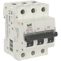 M10N 3P C 6А 10кА ARMAT (AR-M10N-3-C006). Автоматический выключатель. IEK