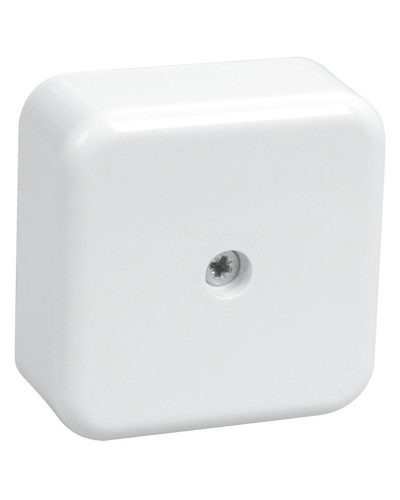 Коробка распаячная КМ41206-01 50х50х20 открытой проводки (4 клеммы 3 мм²) белая (UKO10-050-050-020-K01). Коробка распаячная безгалогенная (HF). IEK в Хабаровске