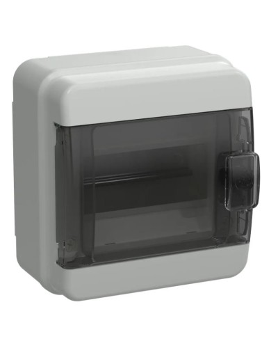Корпус пластиковый КМПн-6 IP65 TEKFOR (TF5-KP72-N-06-65-K03-K02). Корпус модульный пластиковый черная прозрачная дверь. IEK в Хабаровске