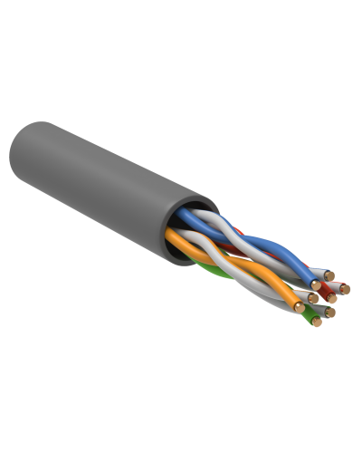GENERICA U/UTP кат.5E 24AWG 4 пары LSZH серый (BC1-C5E04-121-305-R-G). Кабель «витая пара» (LAN) для структурированных систем связи. IEK в Хабаровске