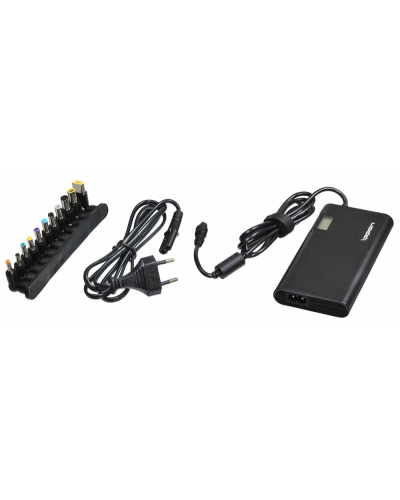 Блок питания Ippon SD90U автоматический 90W 15V-19.5V 11-connectors 4.5A 1xUSB 2.1A, LCD индикатор (705053). Блок питания. Ippon в Хабаровске