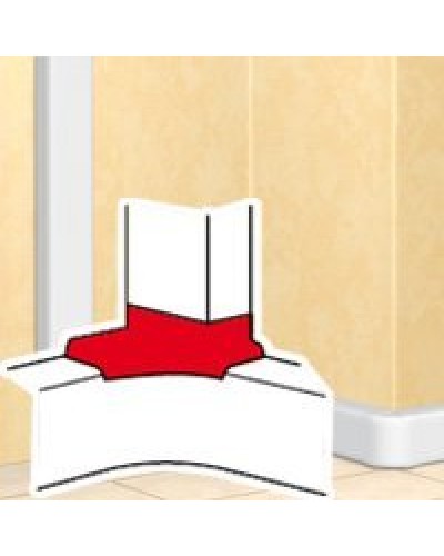 Отвод угловой для короба DLP 35х80/105, 50х80/150 (010763): Отвод угловой в Хабаровске