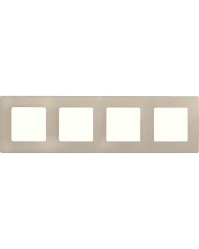 Рамка 4 поста ETIKA, слоновая кость (672514). Рамка. LegranD в Хабаровске