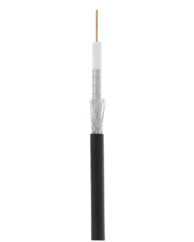 RG-6 CCS, Out, PE (UEC-C2-32123B-BK-3). Кабель коаксиальный омедненный. NETLAN в Хабаровске