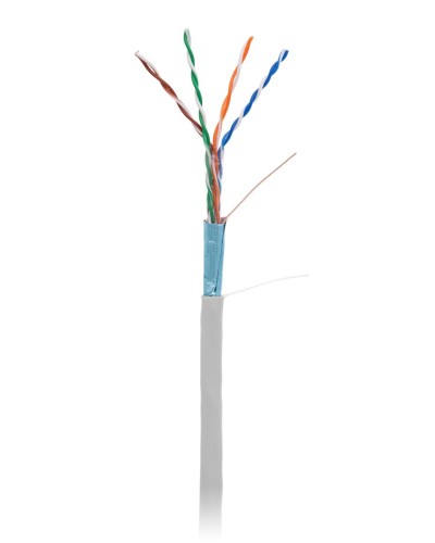 F/UTP 4pair, Cat5e, In,PVC (EC-UF004-5E-PVC-GY-1). Кабель «витая пара» (LAN) для структурированных систем связи. NETLAN в Хабаровске