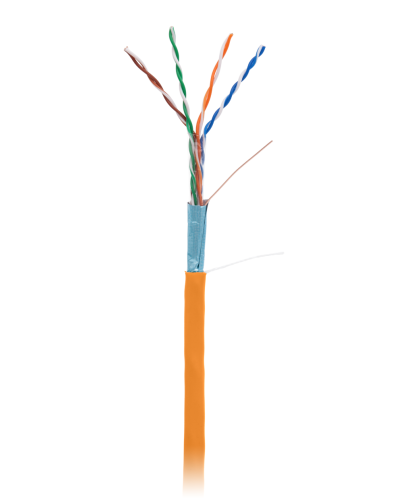 F/UTP 4pair, Cat5e, In, LSZH (EC-UF004-5E-LSZH-OR). Кабель «витая пара» (LAN) для структурированных систем связи. NETLAN в Хабаровске