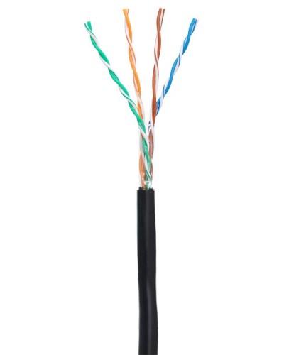 U/UTP 4pair, Cat5e, Out, PE (EC-UU004-5E-PE-BK-1). Кабель «витая пара» (LAN) для структурированных систем связи. NETLAN в Хабаровске