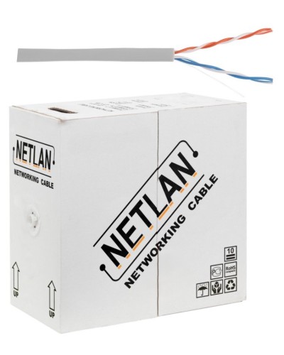 U/UTP 2pair, Cat5, In, PVC, CCA (CCA-UU002-5-PVC-GY) . Кабель «витая пара» (LAN) для структурированных систем связи. NETLAN в Хабаровске