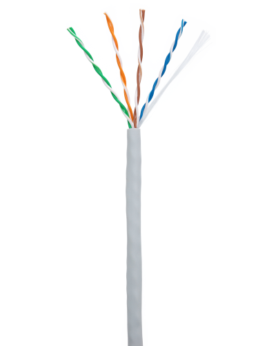 U/UTP 4pair, Cat5e, In, PVC (EC-UU004-5E-PVC-GY-1). Кабель «витая пара» (LAN) для структурированных систем связи. NETLAN в Хабаровске