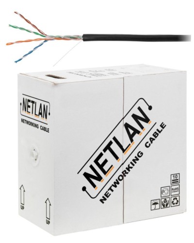 U/UTP 4pair, Cat5e, Out, PE, CCA (CCA-UU004-5E-PE-BK) . Кабель «витая пара» (LAN) для структурированных систем связи. NETLAN в Хабаровске