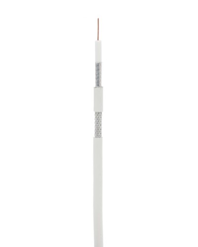 RG-6 CCS, In, PVC (EC-C2-32123A-WT-1). Кабель коаксиальный омедненный. NETLAN в Хабаровске