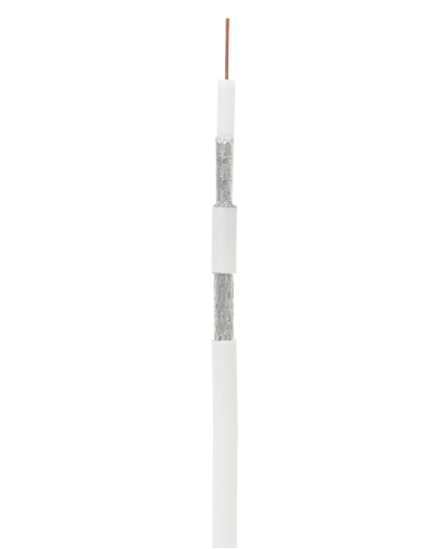 RG-6 CCS, In, PVC (UEC-C2-32123A-WT-1). Кабель коаксиальный омедненный. NETLAN в Хабаровске