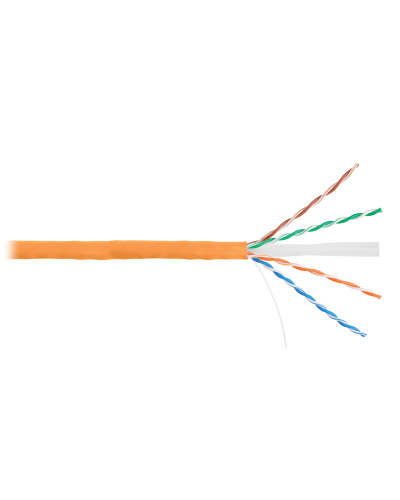 U/UTP 4pair, Cat6a, Solid, In, нг(А)-HF (NMC 9155C-OR). Кабель «витая пара» (LAN) для структурированных систем связи. NIKOMAX в Хабаровске