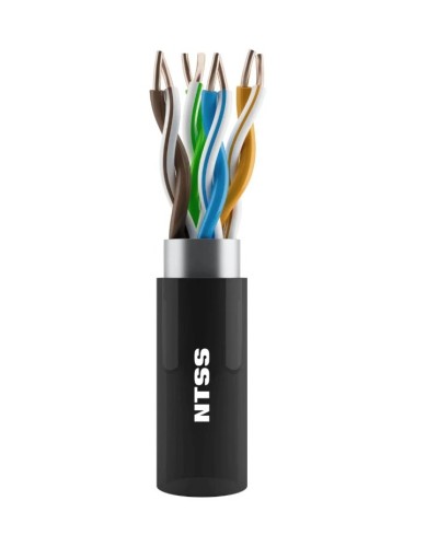 NTSS-OUT-UTP4-5Е-PE-BL кат.5E UTP 4 пары 24AWG PE внешний 305м черный. Кабель «витая пара» (LAN) для структурированных систем связи. NTSS в Хабаровске