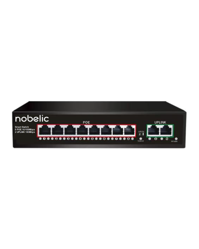 NBLS-1008P. Коммутатор неуправляемый 8-портовый. Nobelic в Хабаровске