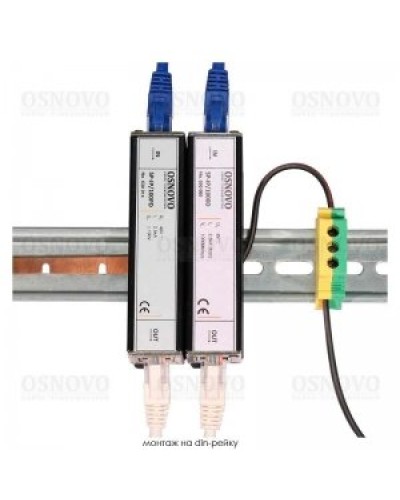 SP-IP/100D. Устройство грозозащиты цепей Ethernet. OSNOVO в Хабаровске