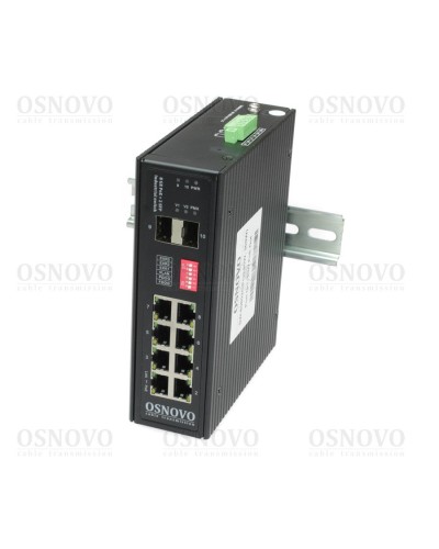 SW-80802/I(Port 90W, 300W). Коммутатор с PoE. OSNOVO в Хабаровске