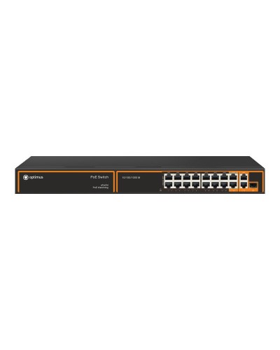 U1I-15F1G2b/2G/1S. Коммутатор с питанием по PoE 16-портовый. Optimus в Хабаровске