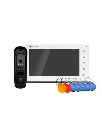 Leader 2.0 IK-7.0 (w+b). Комплект видеодомофона. Optimus в Хабаровске