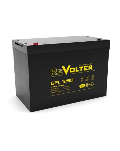 Revolter GPL 1290. Аккумулятор автомобильный герметичный свинцово-кислотный. Revolter в Хабаровске