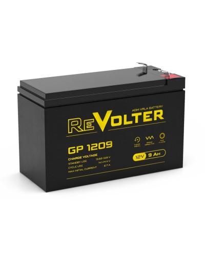 Revolter GP 1209. Аккумулятор автомобильный герметичный свинцово-кислотный. Revolter в Хабаровске
