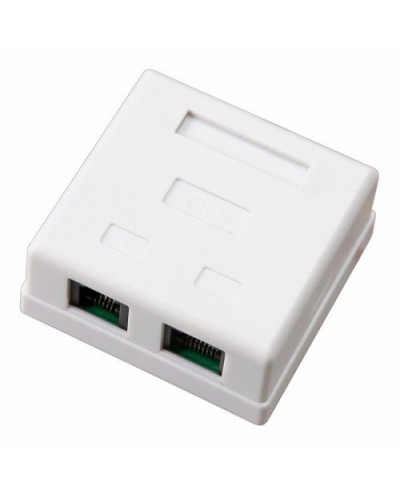 Розетка компьютерная внешняя, 2-порта RJ-45 (8P8C), UTP CAT 6 REXANT (03-0136): Розетка RJ-45 в Хабаровске