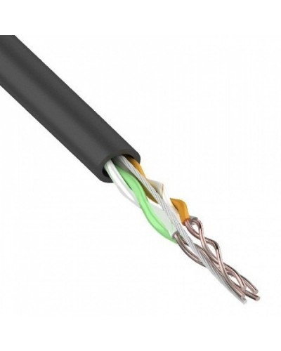 U/UTP, CAT 5e, PE, 2PR, 24AWG, OUTDOOR, SOLID, черный, 305м, REXANT (01-0025). Кабель «витая пара» (LAN) для структурированных систем связи. Rexant в Хабаровске