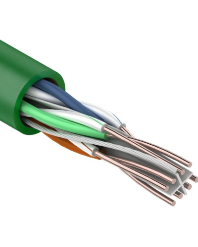 U/UTP, CAT 6, нг(А)-LSLTx, 4х2х0,575мм, 23AWG, INDOOR, SOLID, зеленый, 305м REXANT (01-0071). Кабель «витая пара» (LAN) для структурированных систем связи. Rexant в Хабаровске
