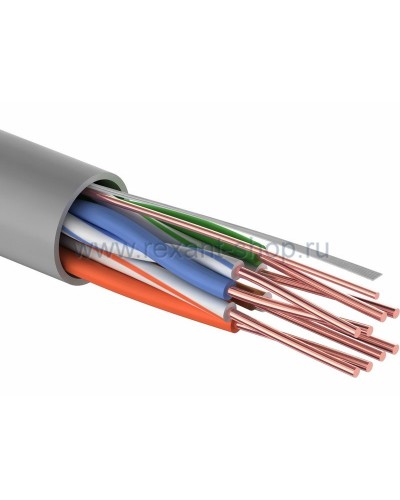 U/UTP 4PR, 24AWG, CAT5e, PVC, 100м REXANT (01-0043-100). Кабель «витая пара» (LAN) для структурированных систем связи. Rexant в Хабаровске