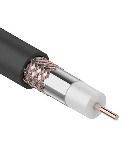 RG-6U+Cu, 75 Ом, Cu/Al/Cu, 64%, 305 м OUTDOOR REXANT (01-2232). Кабель коаксиальный радиочастотный. Rexant в Хабаровске