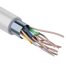 F/UTP, CAT 6, ZH нг(А)-HF, 4PR, 23AWG, INDOOR, SOLID, серый, 305м, REXANT (01-0167). Кабель «витая пара» (LAN) для структурированных систем связи. Rexant