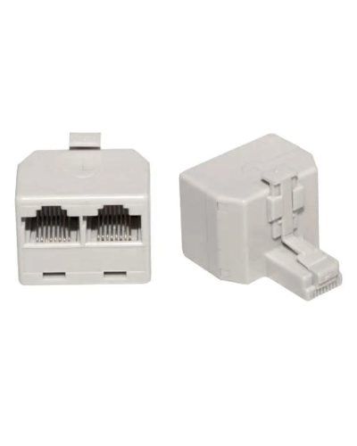 Двойник компьютерный UTP RJ-45(8P8C) (штекер - 2 гнезда) REXANT (03-0102): Кабельный соединитель в Хабаровске