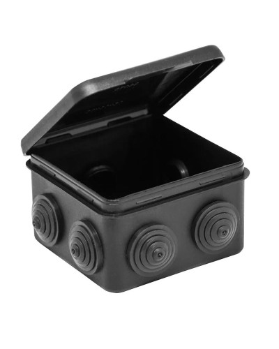 Коробка TYCO ОП 80х80х50мм откидная крышка УХЛ1 IP54 черный (67040МЧ). Коробка распределительная. RuVinil в Хабаровске