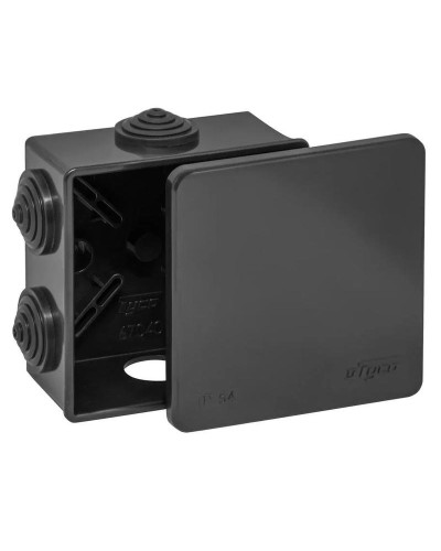 Коробка TYCO ОП 85х85х40мм УХЛ1 IP54 черный (67040Ч). Коробка распределительная. RuVinil в Хабаровске