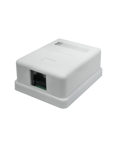Розетка настенная RJ-45, 8P8C, Cat.5e, 1 порт UTP (10-0307): Компьютерная розетка в Хабаровске