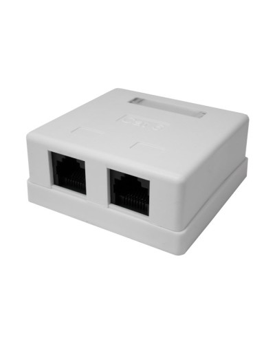 Розетка настенная RJ-45, 8P8C, Cat.6, 2 порта UTP (10-0310): Компьютерная розетка в Хабаровске